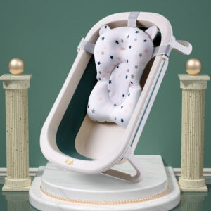 Tina bañera bebé plegable con cojín hamaca