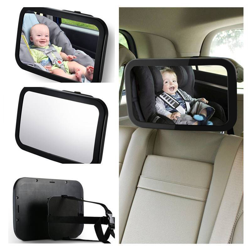 Espejo de bebé retrovisor seguridad para mirar al bebé en el auto