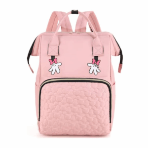 Mochila Minnie mouse rosada.
